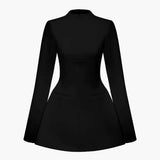 Robe Mini en Coton Sans Dos Nymera – Robe Élégante pour les Fêtes d'Automne/Hiver