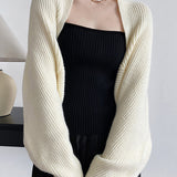 Suzanne | Elvora – Cardigan femme oversize en maille côtelée