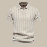 Victor | Polo chic à texture délicate et col classique