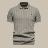 Victor | Polo chic à texture délicate et col classique