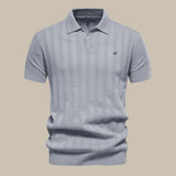 Victor | Polo chic à texture délicate et col classique