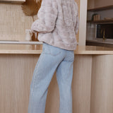 Chloé | Veste courte en fausse fourrure pour femme à col ouvert