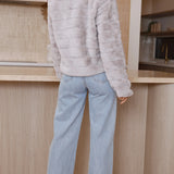 Chloé | Veste courte en fausse fourrure pour femme à col ouvert