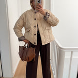 Adèle | Veste Élégante Doublure Léopard - Chic & Moderne