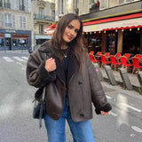 Manon | Veste femme effet mouton à larges revers