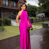 Robe de Soirée à Épaule Dénudée Seraphine pour Femmes