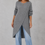 Apolline | Pull en maille à col drapé et coupe décontractée