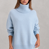 Joséphine | Pull en tricot à col roulé pour femme, doux et confortable