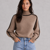 Penelope | Pull femme en laine mérinos à col roulé