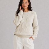 Capucine | Pull Femme en Maille Douce à Coupe Décontractée et Col Rond