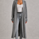 Faustine | Cardigan Femme en Tricot à Col V et Fermeture Boutonnée